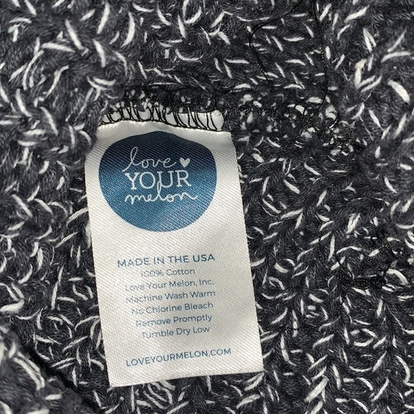 LOVE your Mellon Knit charcoal Beanie with snap for Pom (Pom not included) - Picture 6 of 6